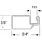 Prime-Line Aluminum Screen Frame, 3/8 in. x 3/4 in. x 72 in., Bronze Finish, PK20 MP14055 - alternate 3